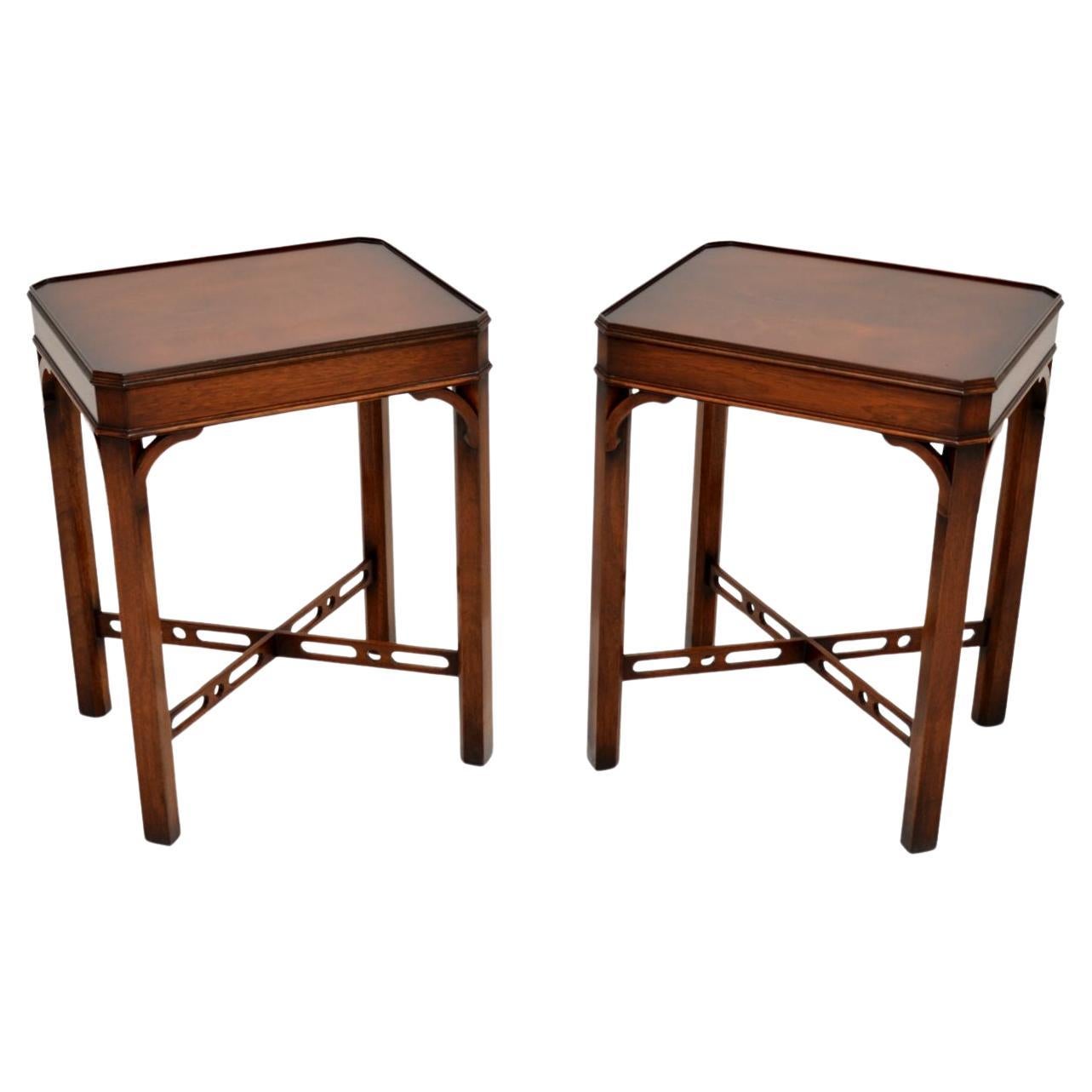 Pair of Antique Georgian Style Side Tables