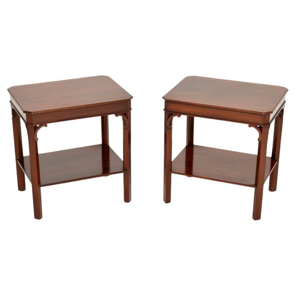 Pair of Antique Georgian Style Side Tables