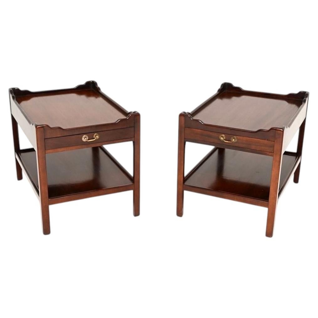 Pair of Antique Georgian Style Side Tables For Sale