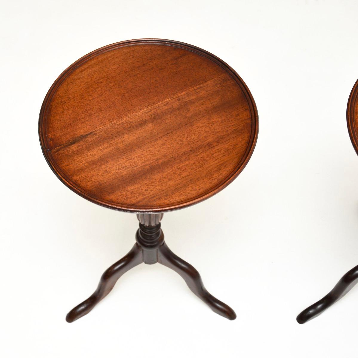 British Pair of Antique Georgian Style Wine Tables