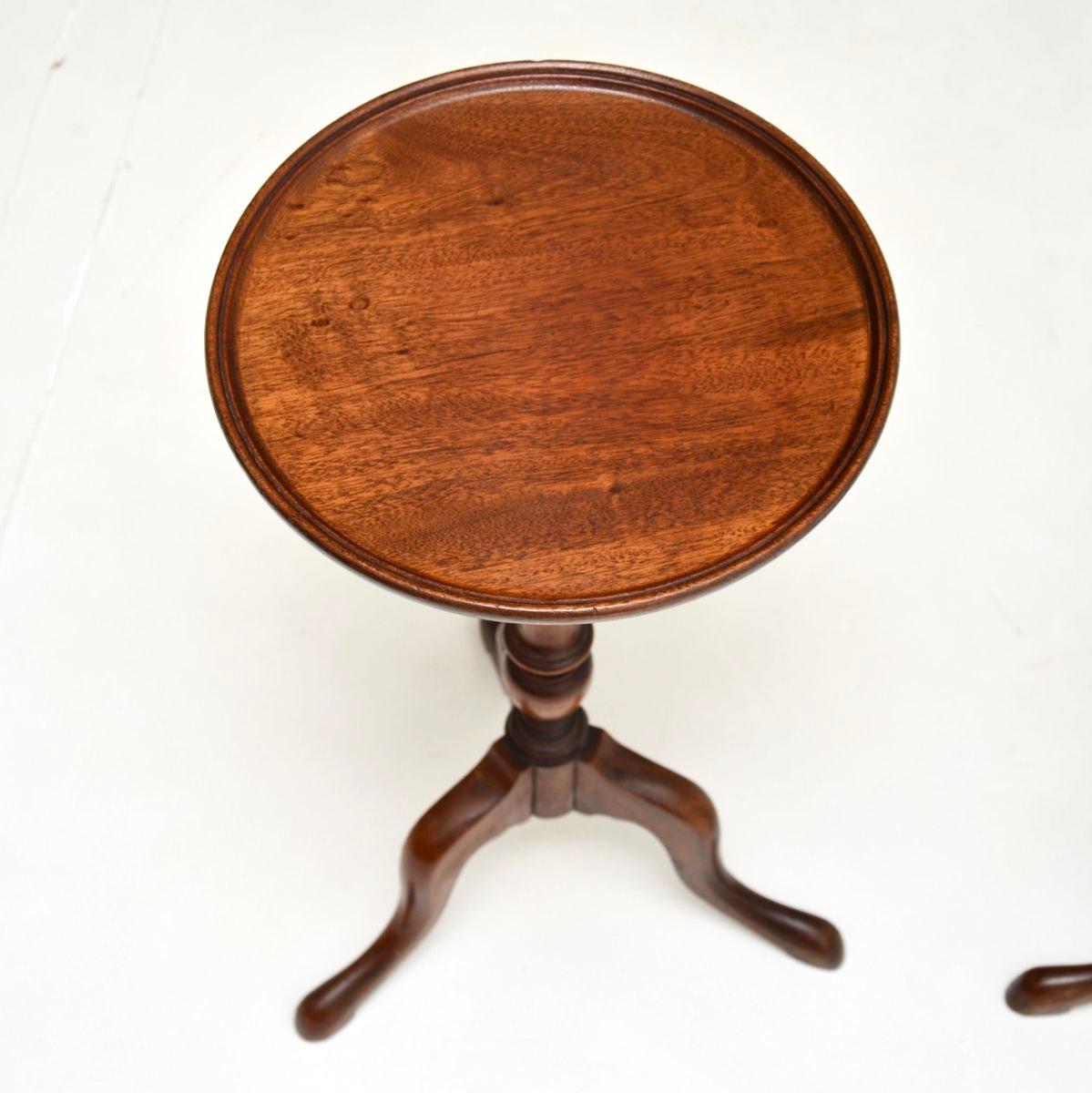 British Pair of Antique Georgian Style Wine Tables