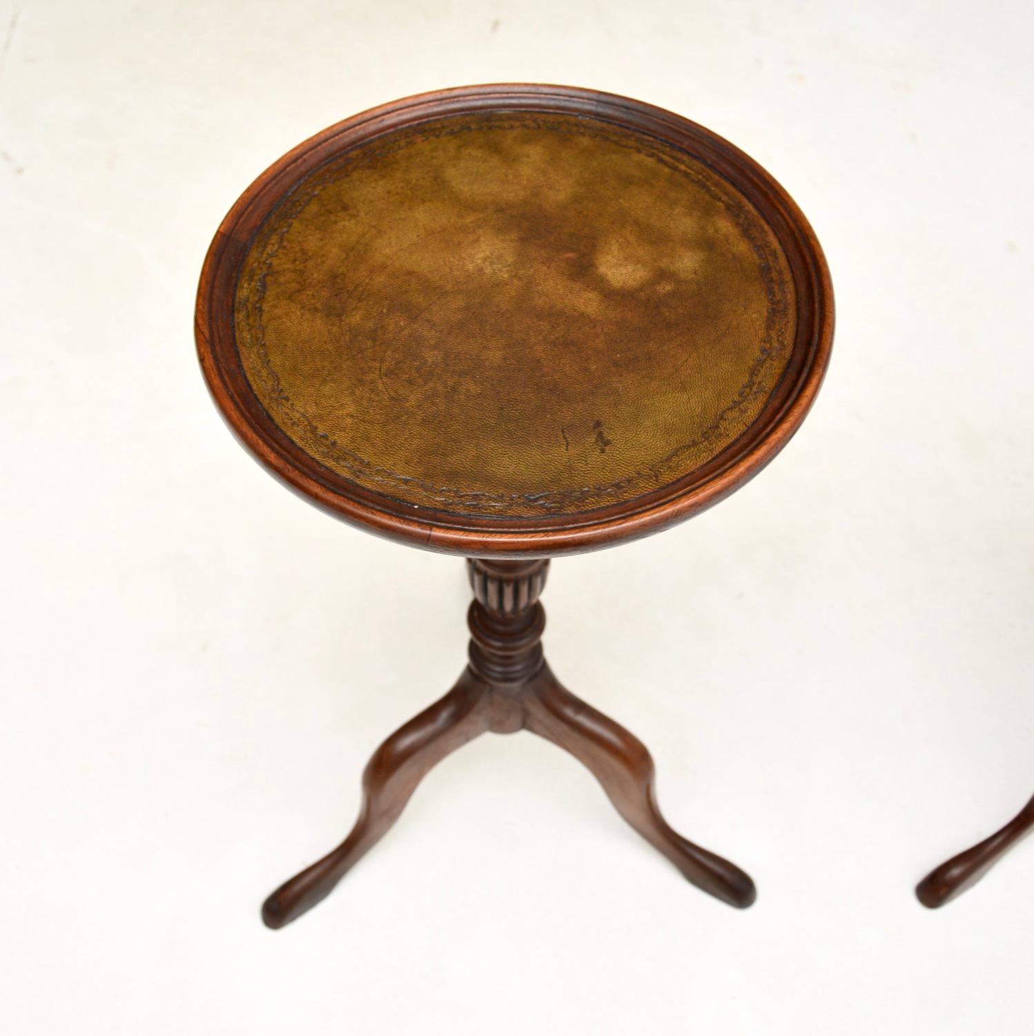 Pair of Antique Georgian Style Wine Tables In Good Condition In London, GB