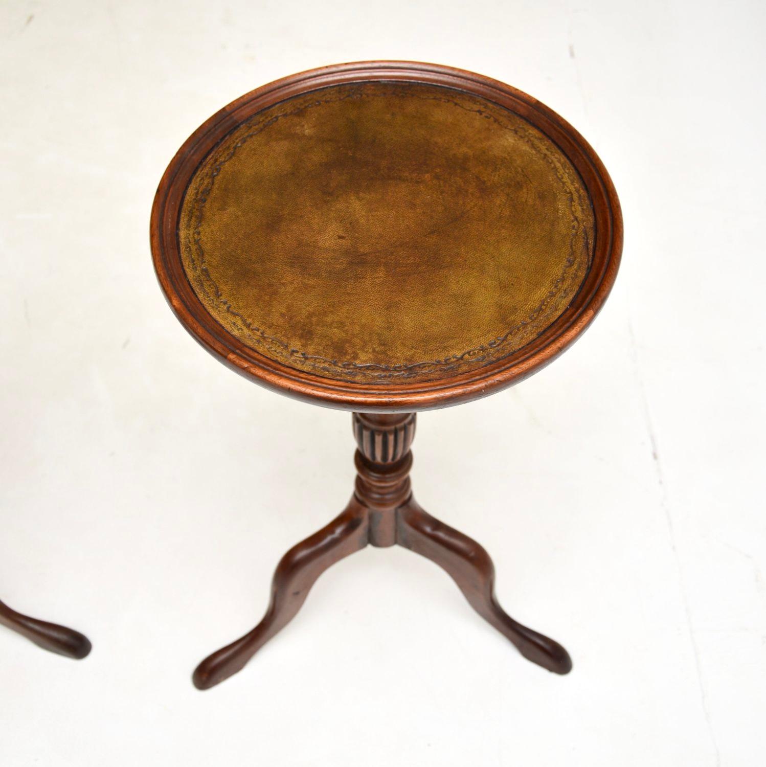 Mid-20th Century Pair of Antique Georgian Style Wine Tables