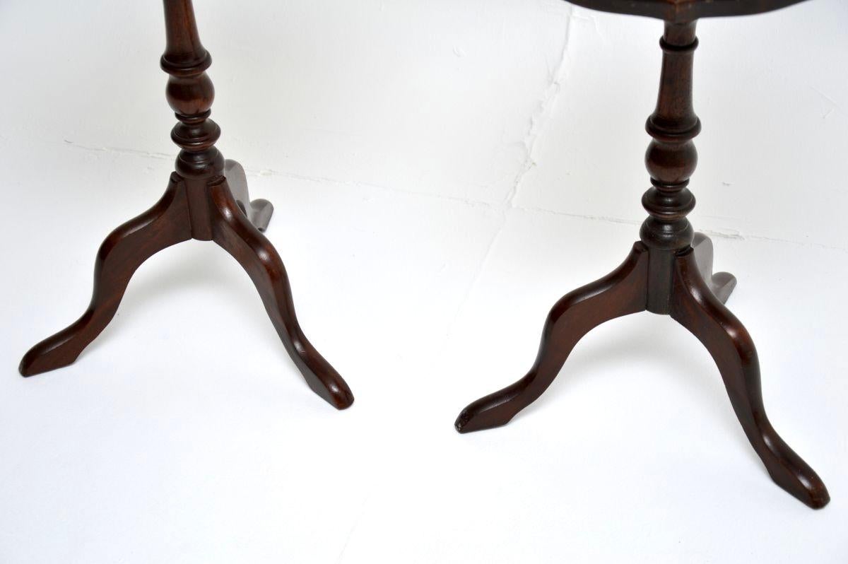Pair of Antique Georgian Style Wine Tables Bon état - En vente à London, GB