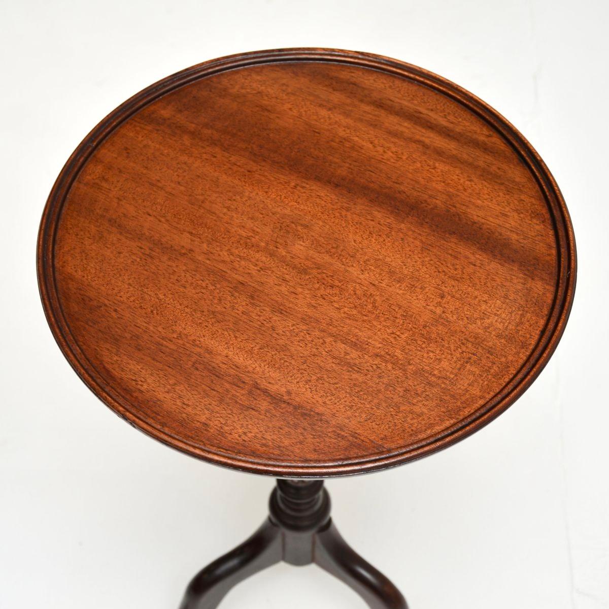 Wood Pair of Antique Georgian Style Wine Tables