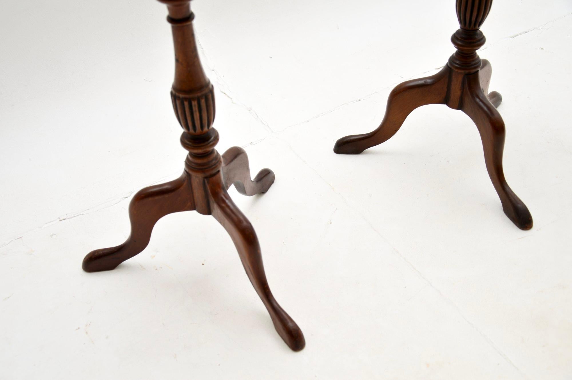 Pair of Antique Georgian Style Wine Tables 2