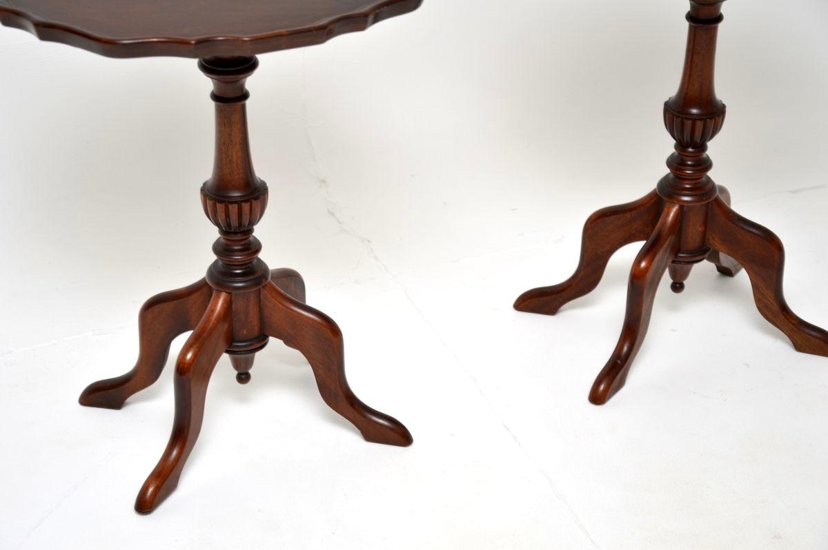 Pair of Antique Georgian Style Wine Tables For Sale 2