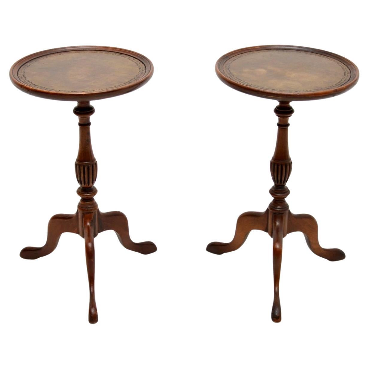 Pair of Antique Georgian Style Wine Tables