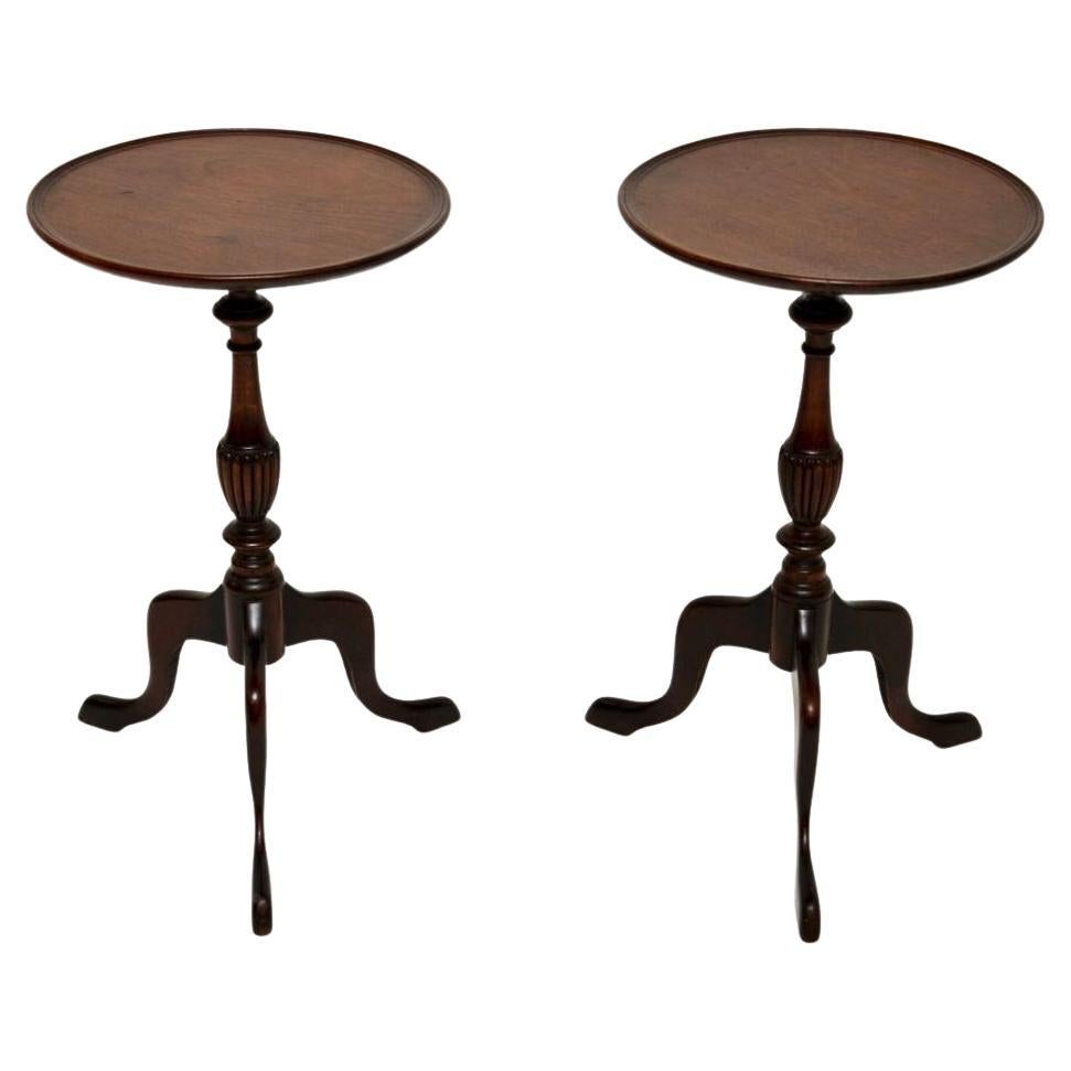Paire de tables à vin anciennes de style géorgien en vente