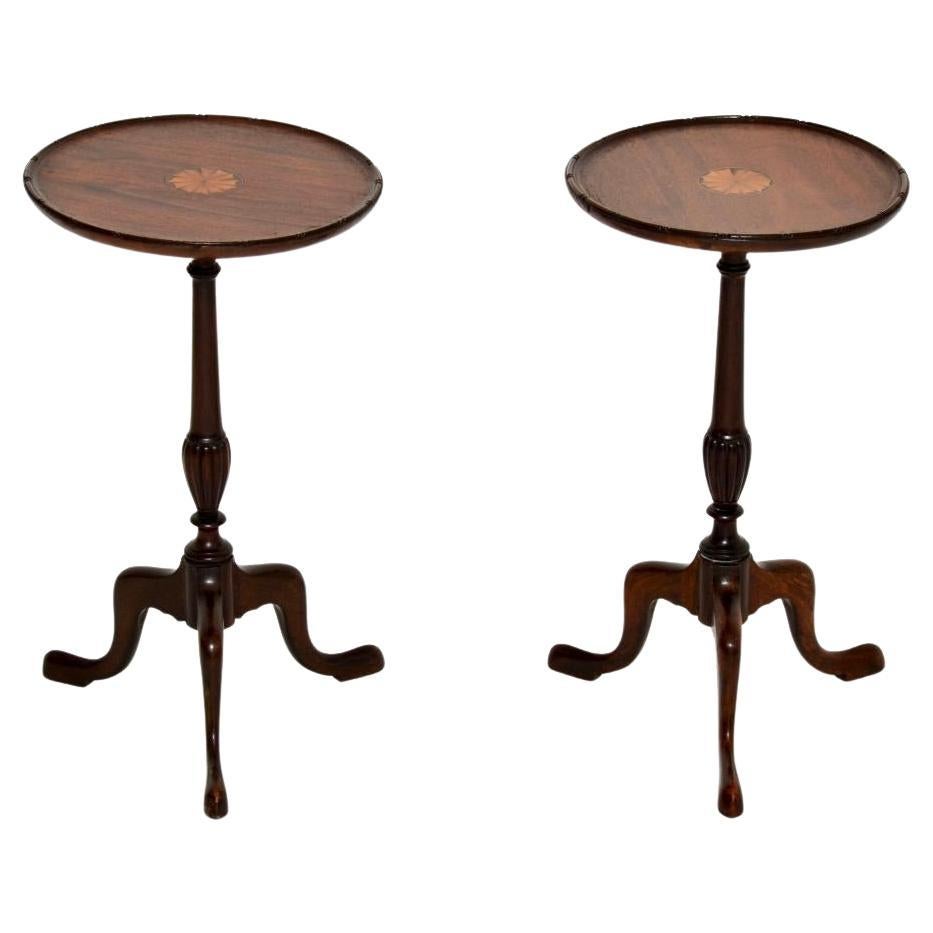 Paire de tables à vin anciennes de style géorgien en vente