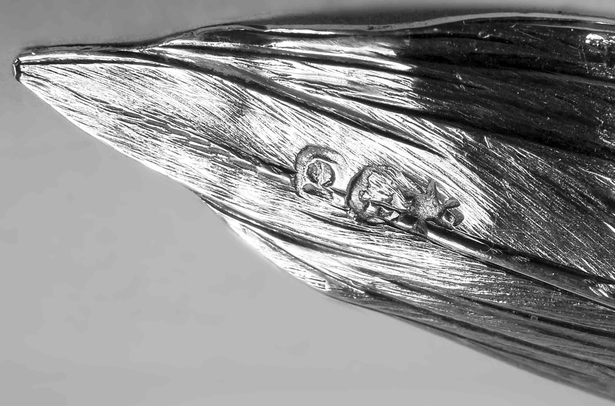 Paar der antiken deutschen Silber Tafelaufsatz Fasane Wildvögel im Angebot 4