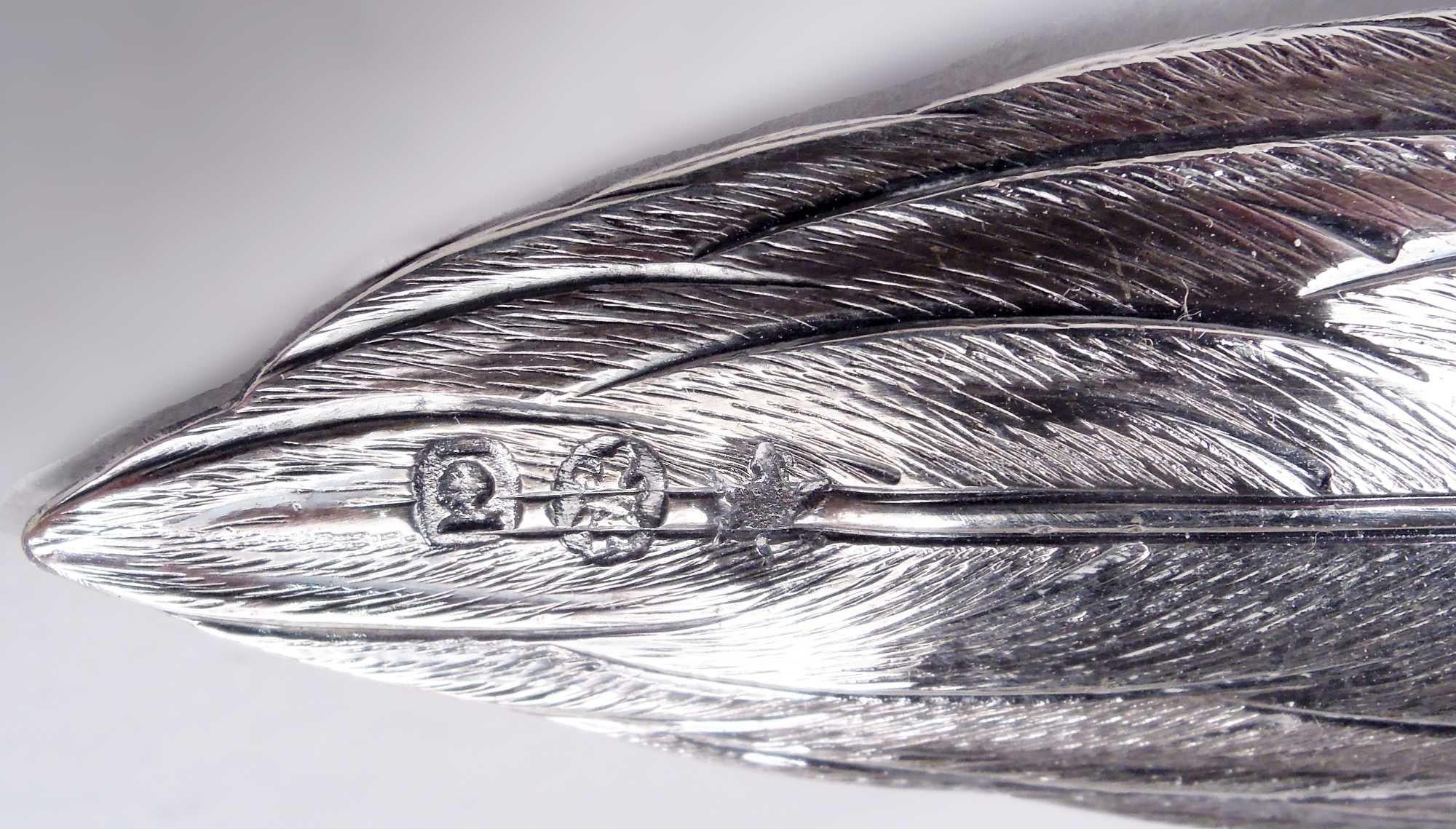 Paar der antiken deutschen Silber Tafelaufsatz Fasane Wildvögel im Angebot 5