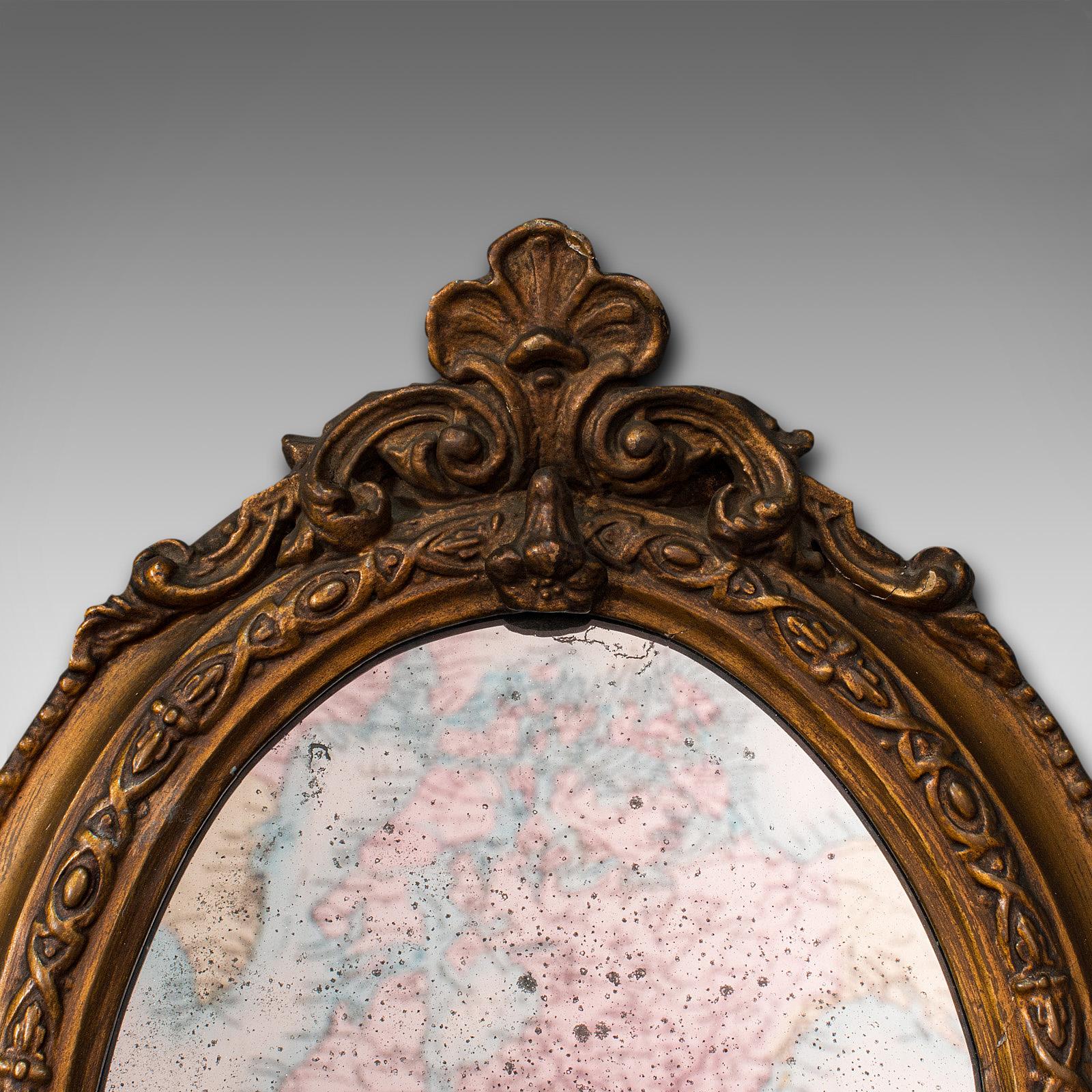19th Century Pair of Antique Girandole Mirrors, English, Giltwood, Oval, Wall, Regency, 1820
