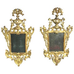 Pair of Antique Girandole Mirrors