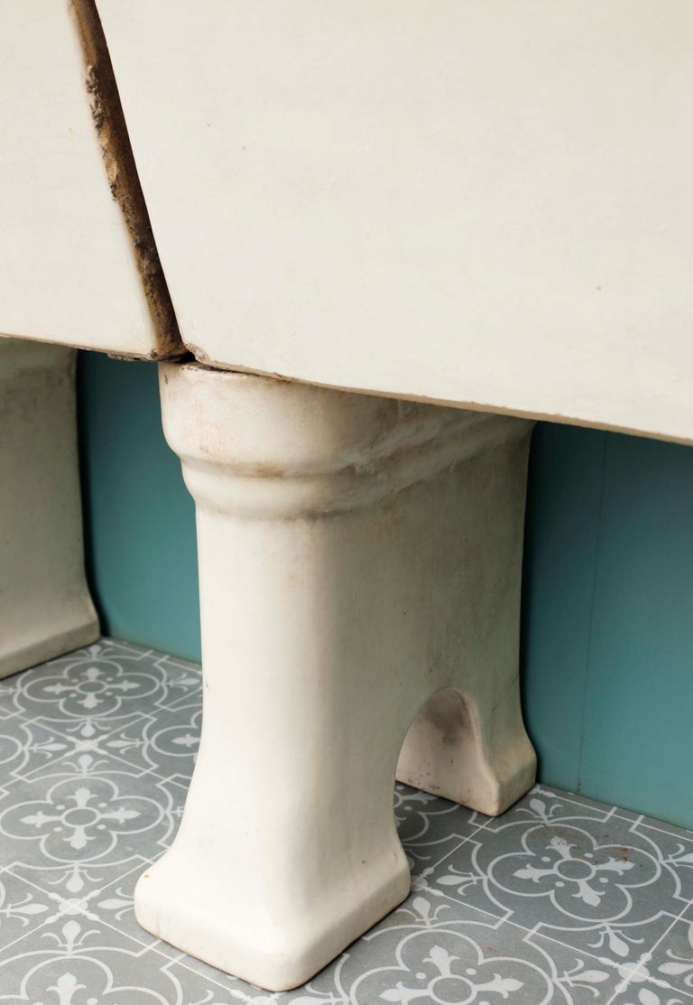 Pair of Antique Glazed Laundry Sinks at 1stDibs