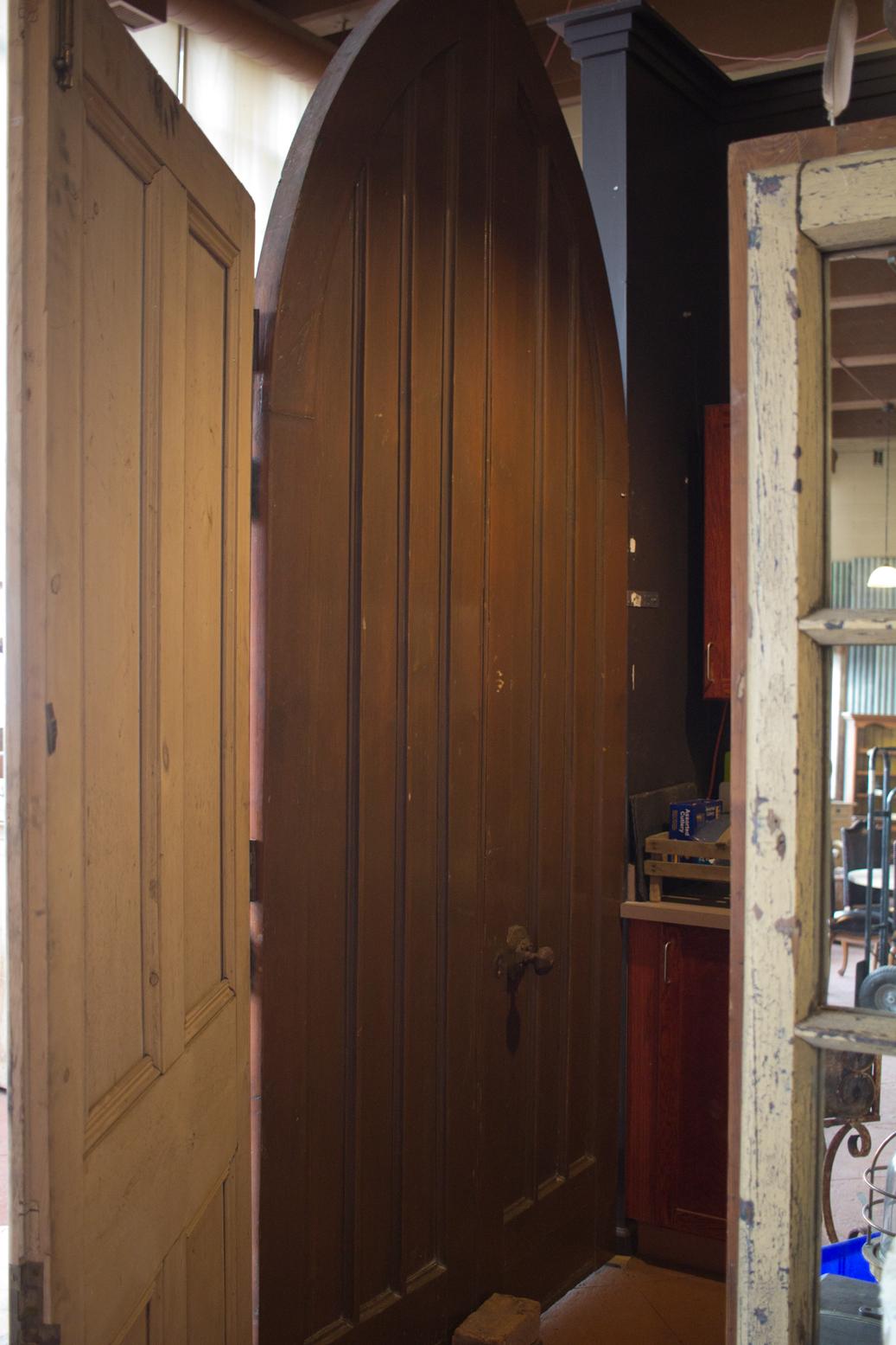 Pair of Antique Gothic Chapel Doors 2