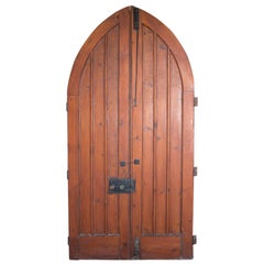 Pair of Antique Gothic Chapel Doors