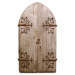 Pair of Antique Gothic Style Church Doors