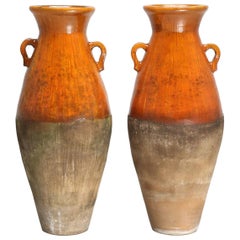 Pair of Antique Greek Olive Oil or Wine Amphora's