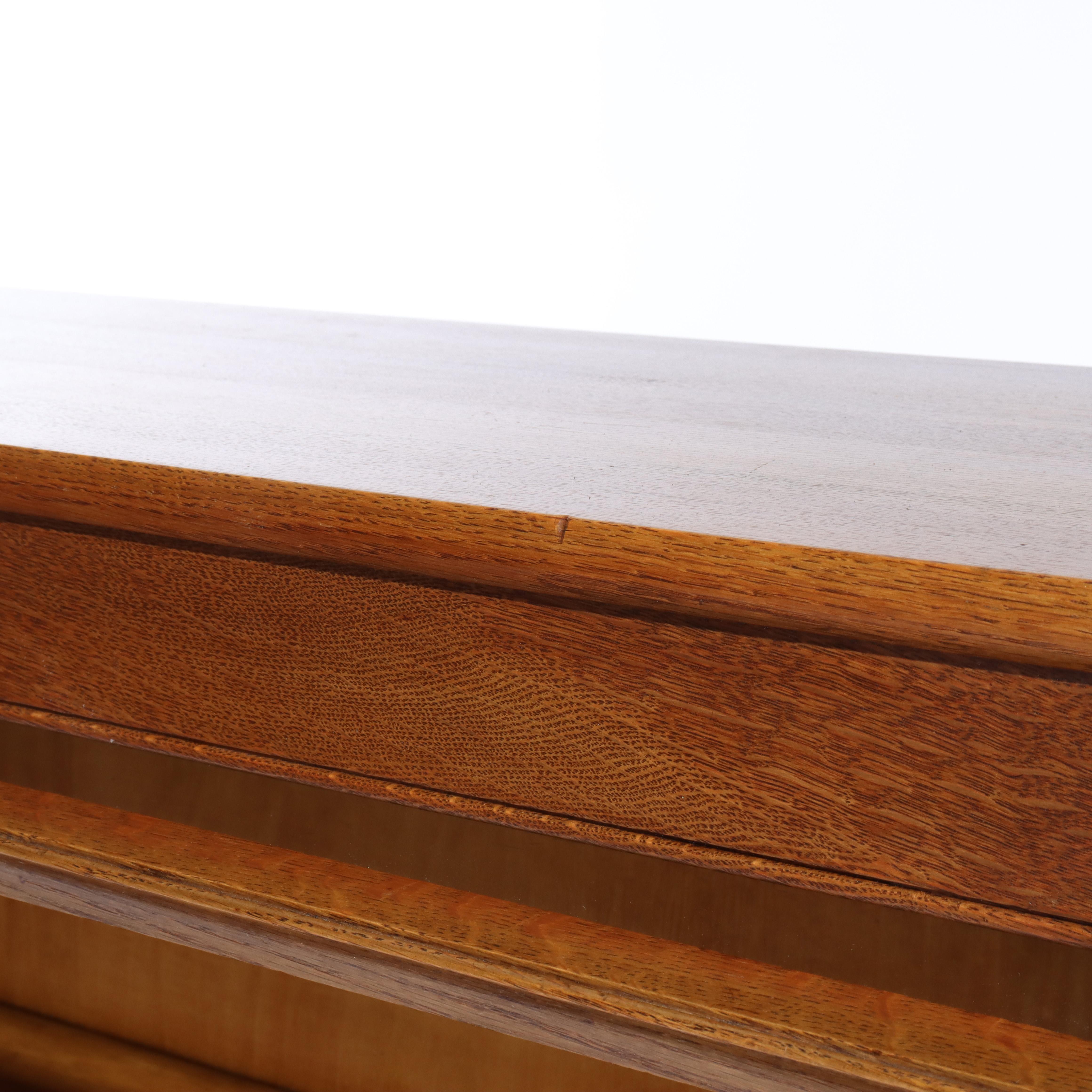 Pair Of Antique Gunn Oak 3 Stack Barrister Bookcases C1920 in vendita 1