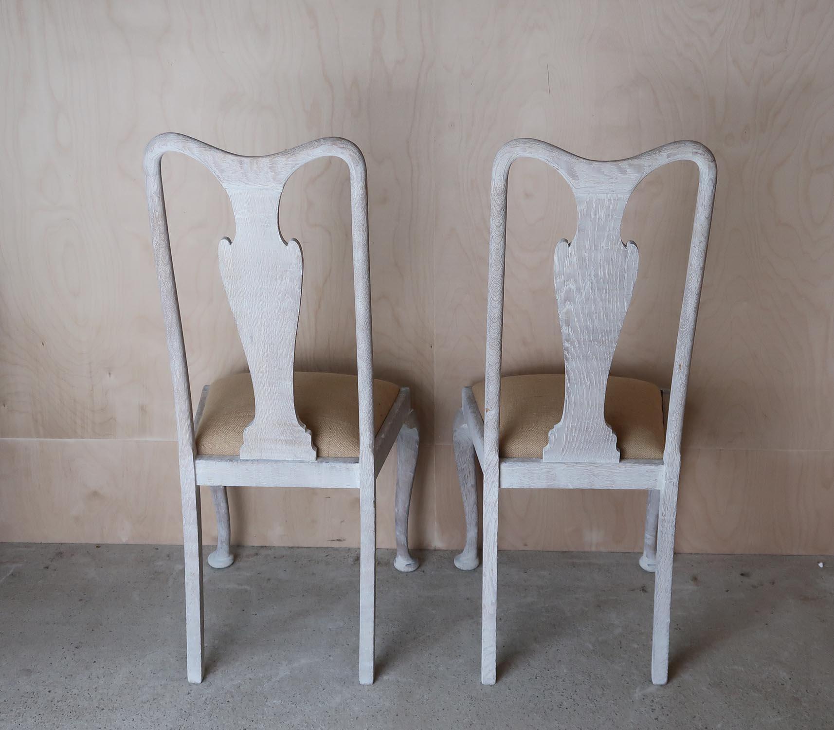 20th Century Pair of Antique Gustavian Style Urn Back Chairs, English, C.1920