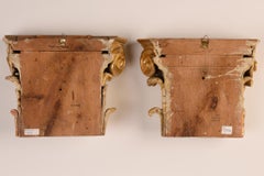 Antique Gilded Half Capitals, Louis XVI Style, Mid-18th Century