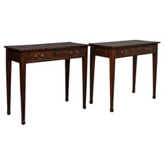 Pair of Antique Hall Tables, English, Side, Occasional, Edwardian, Circa 1910 Pair of Antique Hall Tables, English, Side, Occasional, Edwardian, Circa 1910
