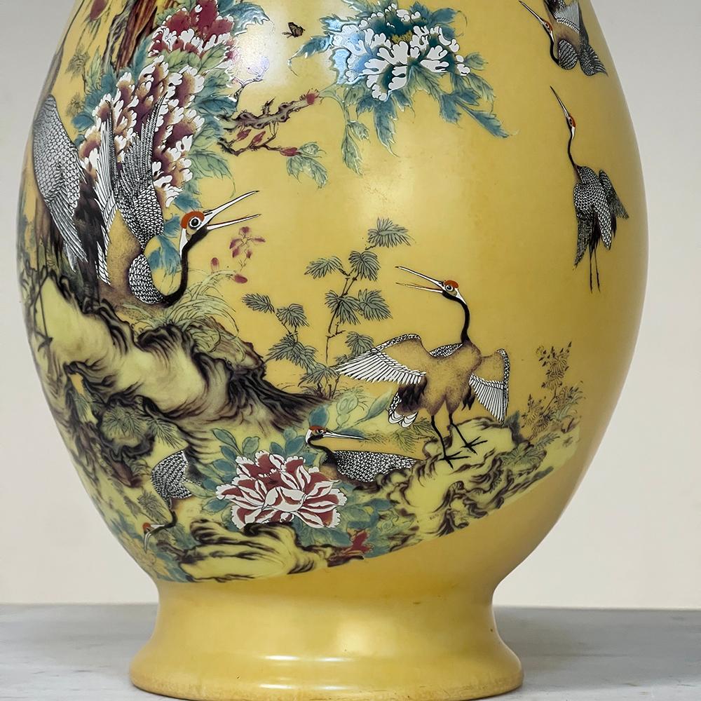 Pair of Antique HandPainted Chinese Vases at 1stDibs antique hand