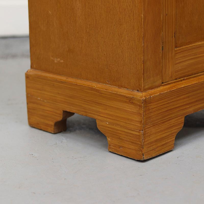 Dipinto a mano Coppia di Comodini antichi in finto Boi dipinti a mano in vendita