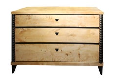 Pair of Antique 'His and Her' Biedermire Three-Drawer Commodes
