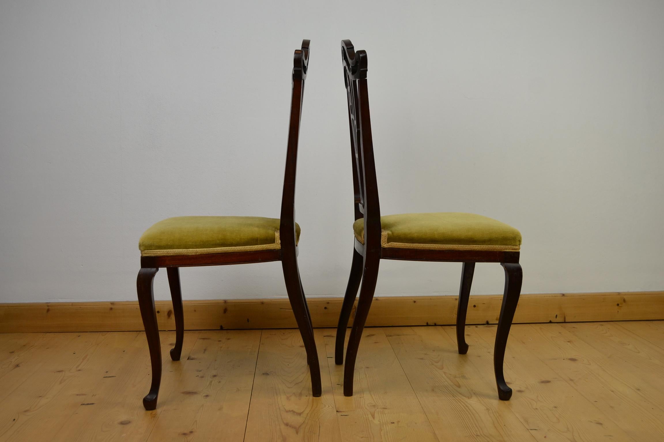 Hollandia Pander & Zn Pair of Side Chairs, Late 19th Century For Sale 7