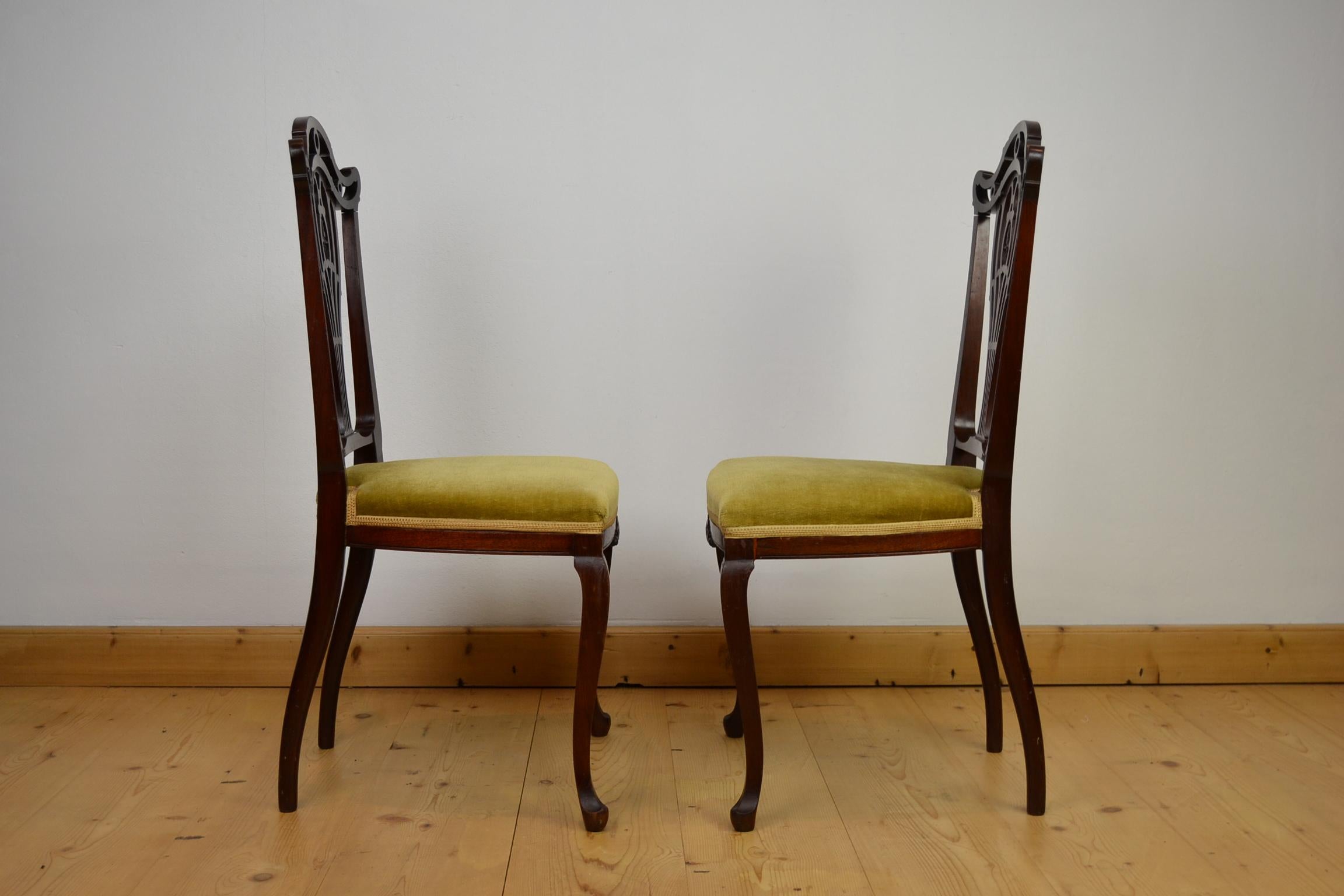 Hollandia Pander & Zn Pair of Side Chairs, Late 19th Century For Sale 10