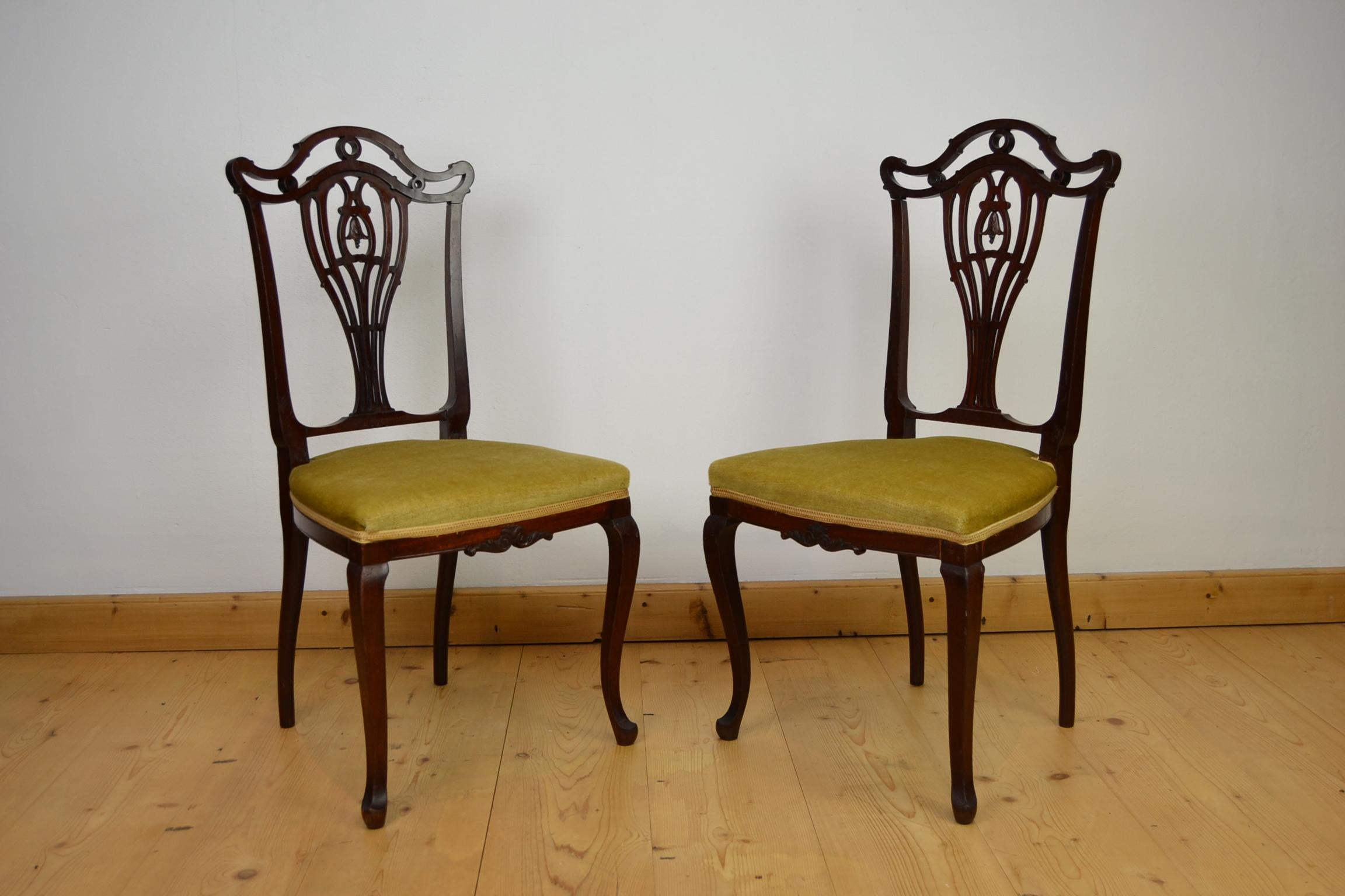 Hollandia Pander & Zn Pair of Side Chairs, Late 19th Century For Sale 14