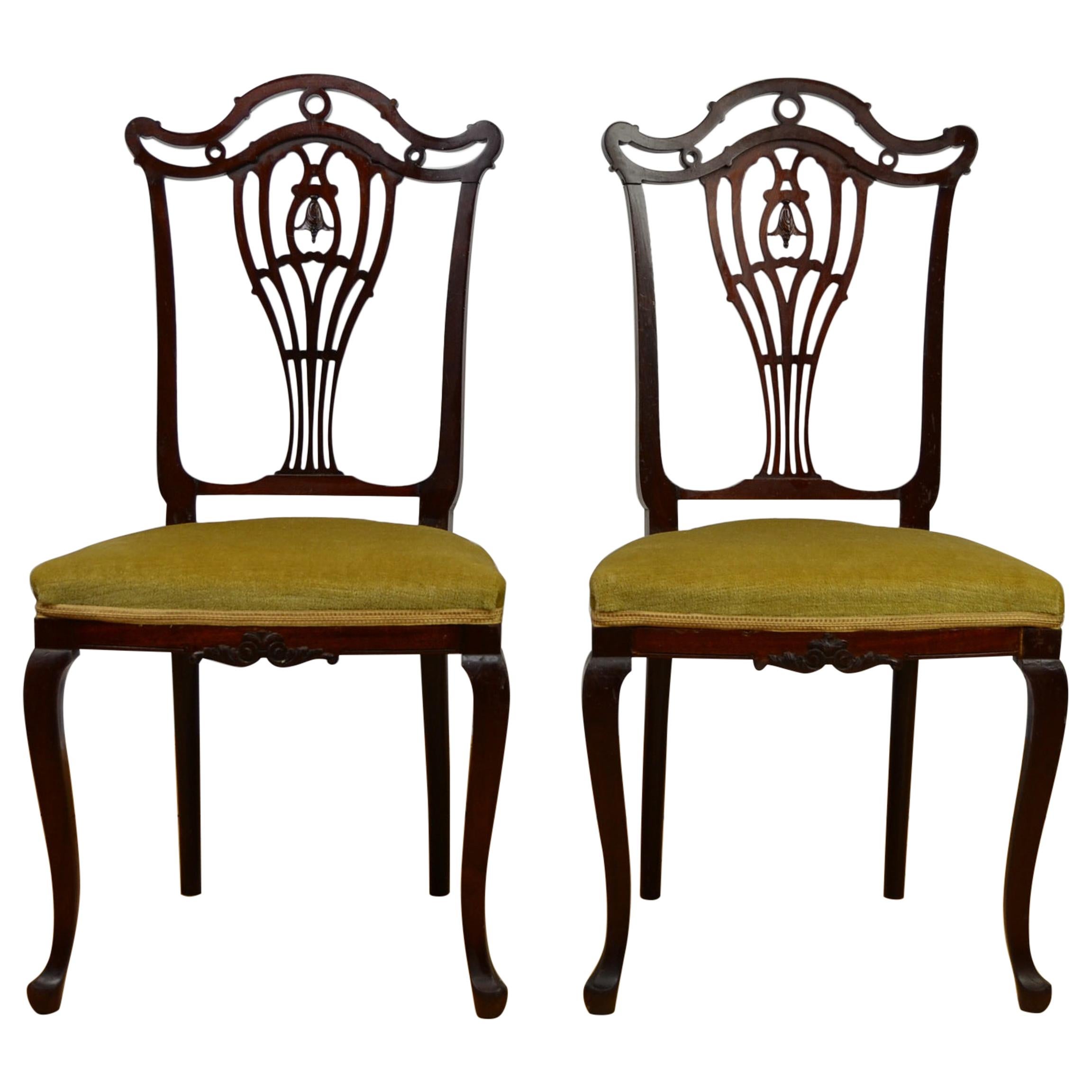 Hollandia Pander & Zn Pair of Side Chairs, Late 19th Century