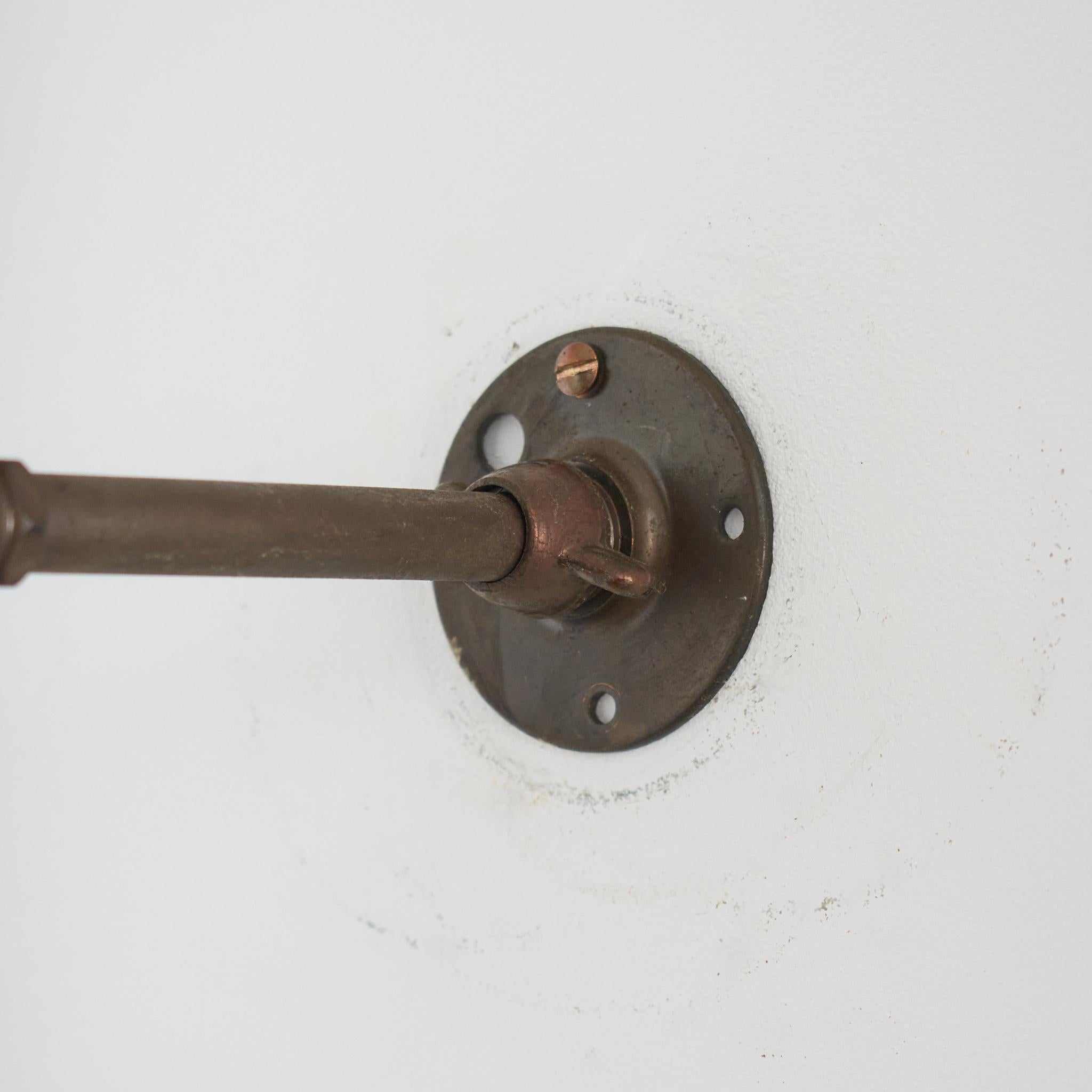 Pareja de Apliques de Cristal Prismático Holófano Antiguo de Iglesia para Cocina Latón en venta