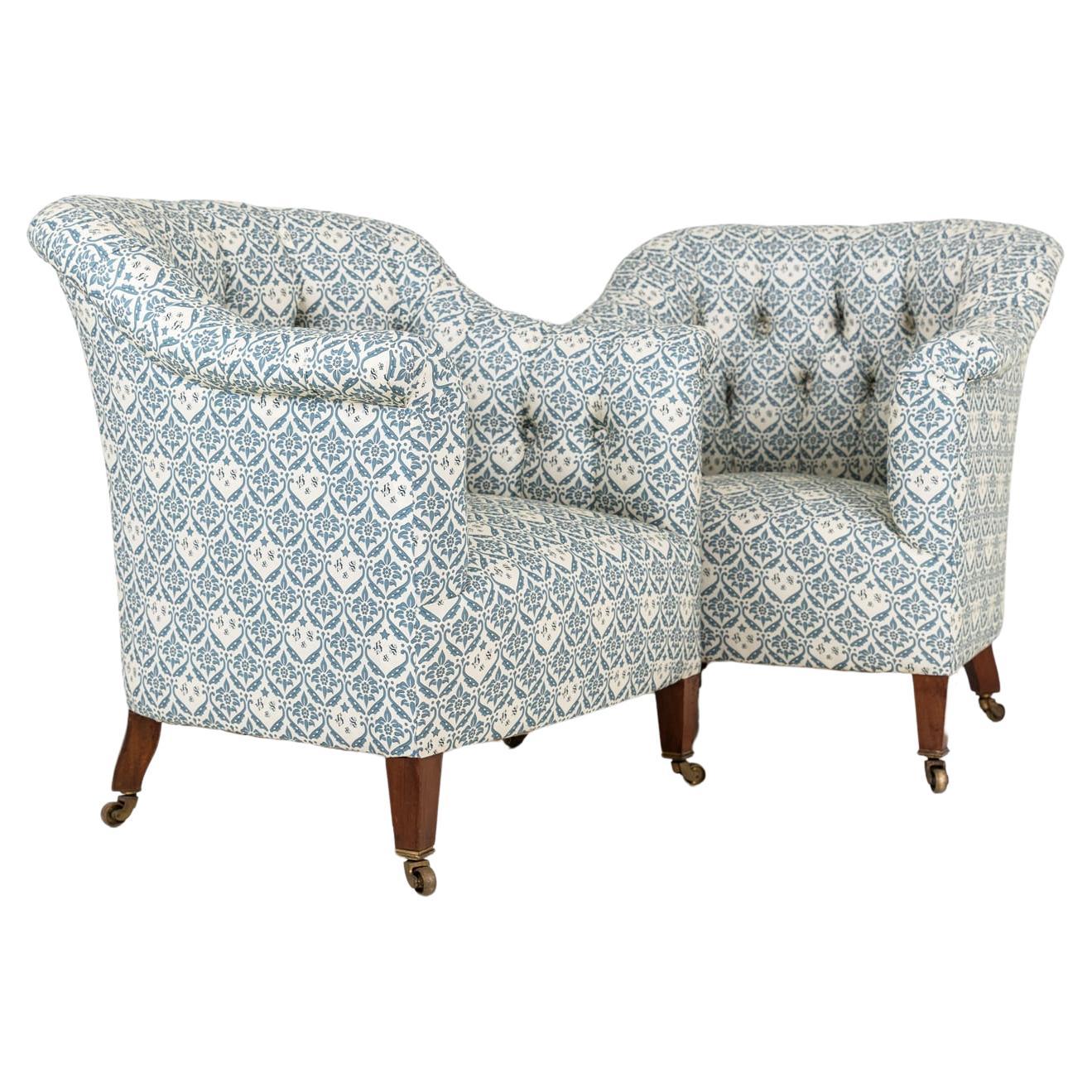 Pair of Antique Howard & Sons 'Pickwell' Country House Armchairs, circa 1920