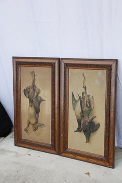 Pair of Antique Hunting Prints of Game