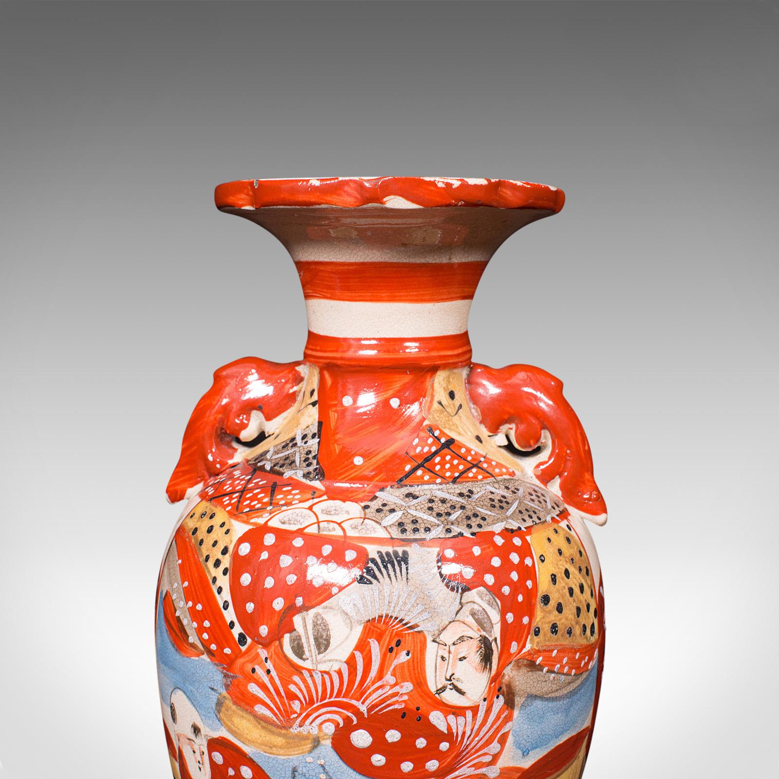 Pair Of Antique Imari Vases, Japanese, Hand Painted, Meiji, Victorian, C.1900 For Sale 3
