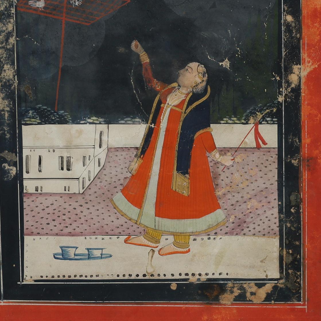 Pair of Antique Indo Persian Illustrations of Cultural Events For Sale 3