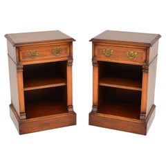 Pair of Antique Inlaid Bedside Cabinets