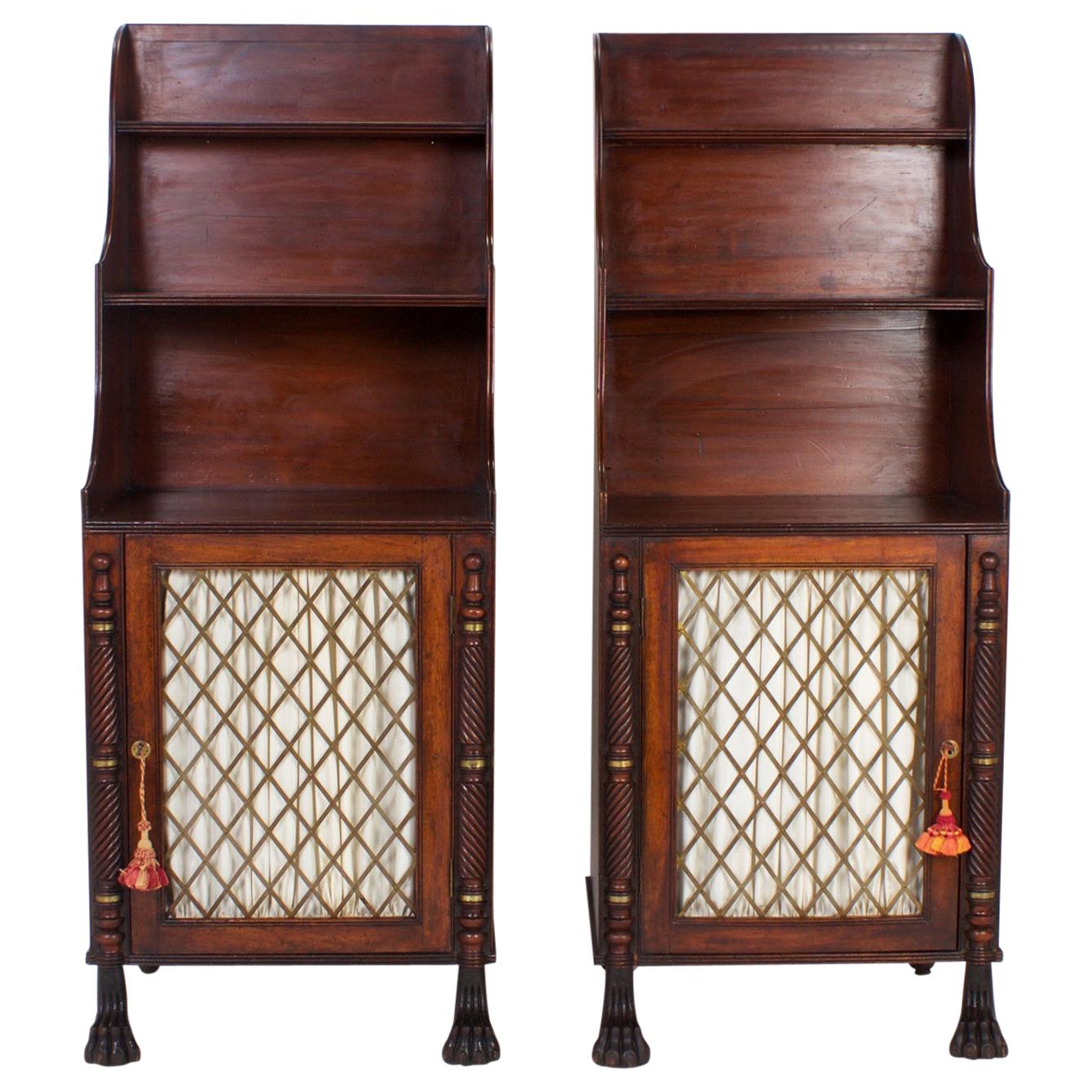 Pair of Antique Irish Chiffoniers For Sale