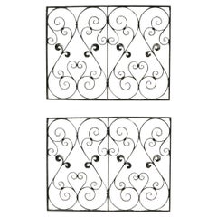 Pair of Antique Iron Panels or Railings
