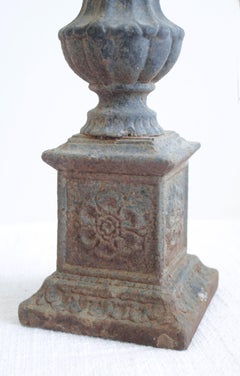 Pair of Antique Iron Pricket Stick Candleholders
