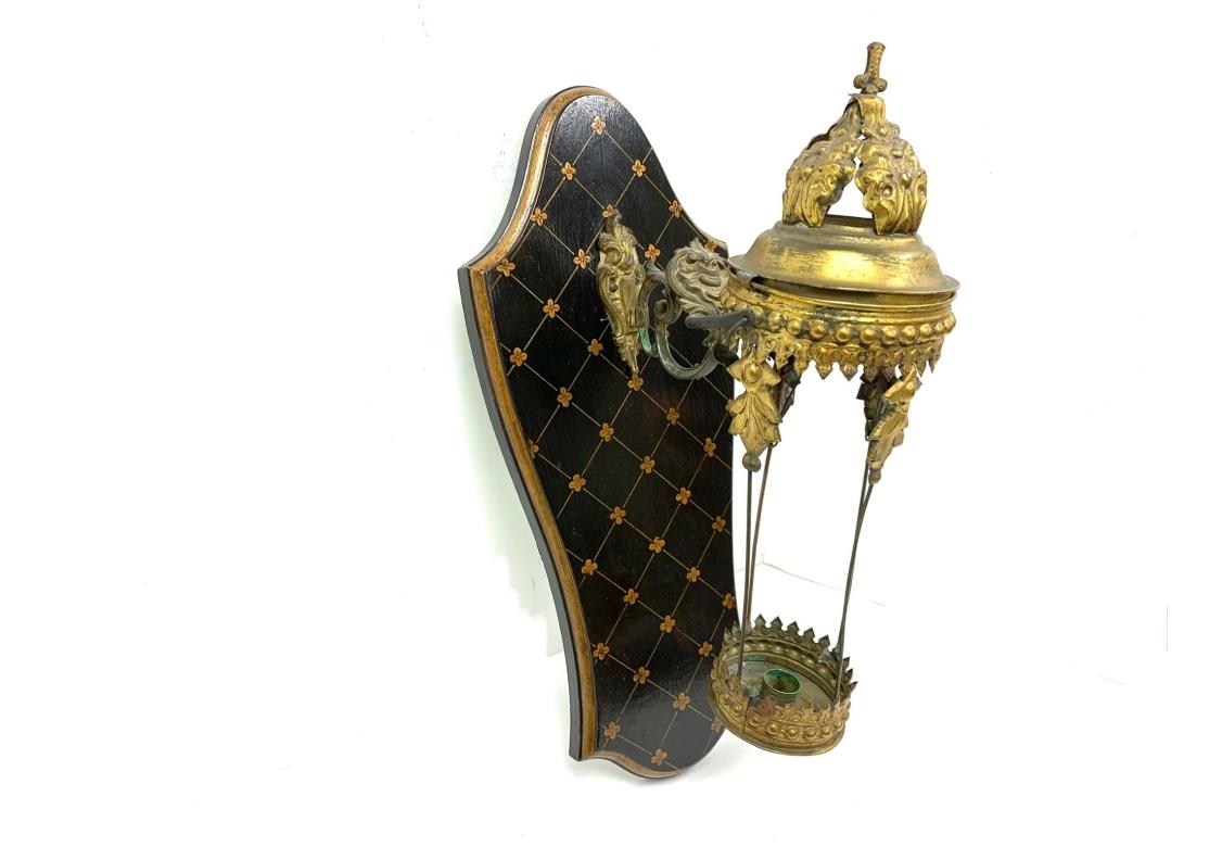 Paire d'appliques à bougie antiques italiennes du 19e siècle en vente 1