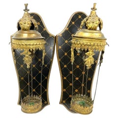 Pair Of Antique Italian 19th Century Candle Sconces