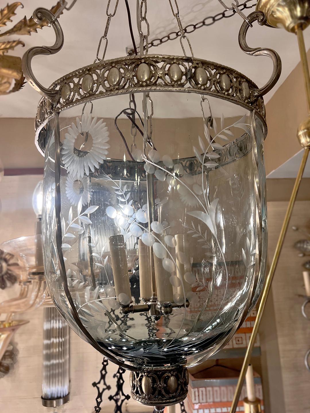 Silver Plate Pair of Antique Italian Lanterns, Sold Individually For Sale