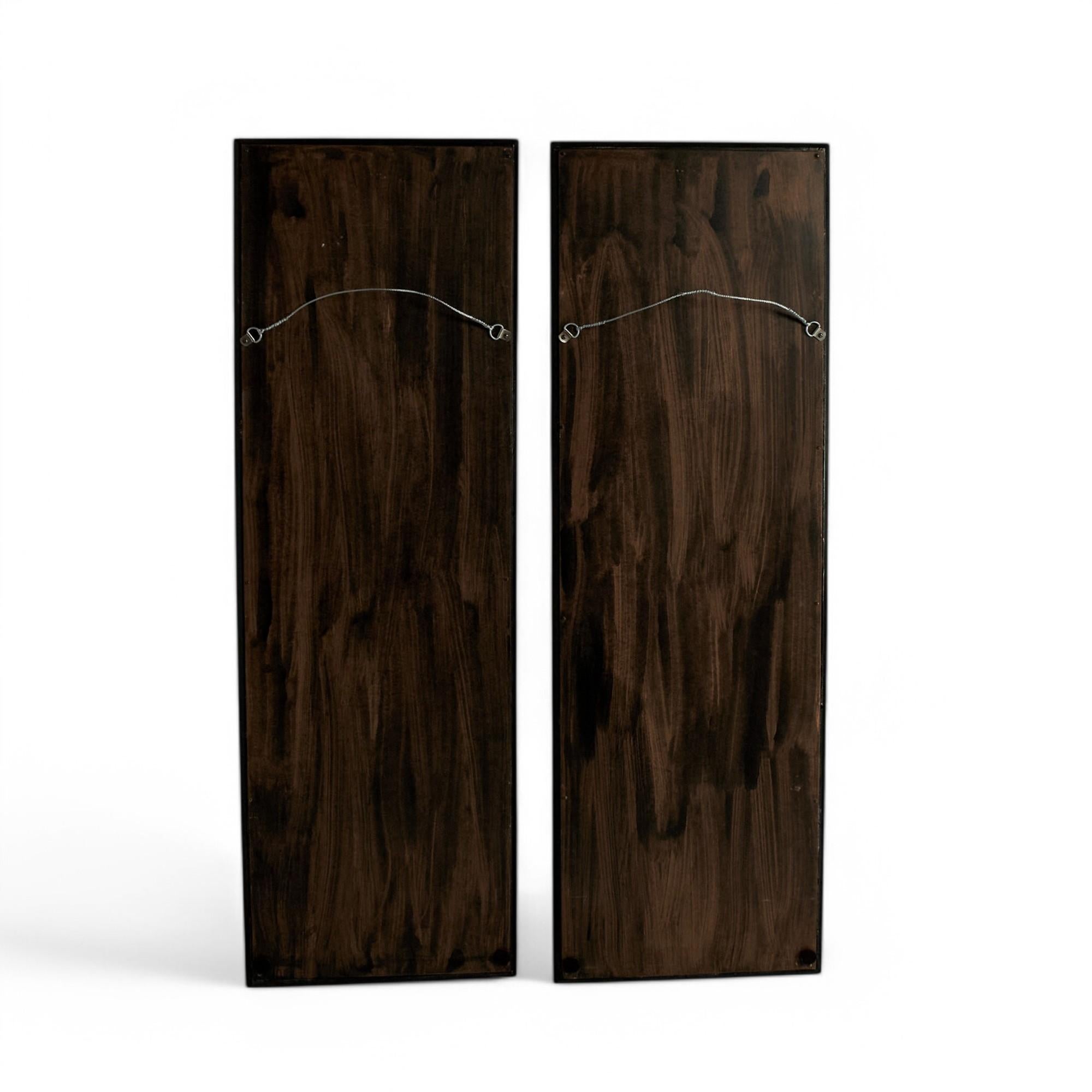 Pareja de Espejos de Pared Antiguos Italianos Neo Clásicos con Trompe L'oeil en venta 5