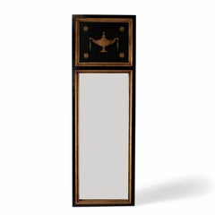 Pair of Antique Italian Neo Classic Wall Mirrors with Trompe L'oeil