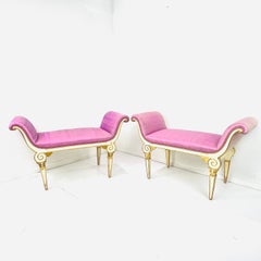 Pair of Antique Italian Neoclassical Benches