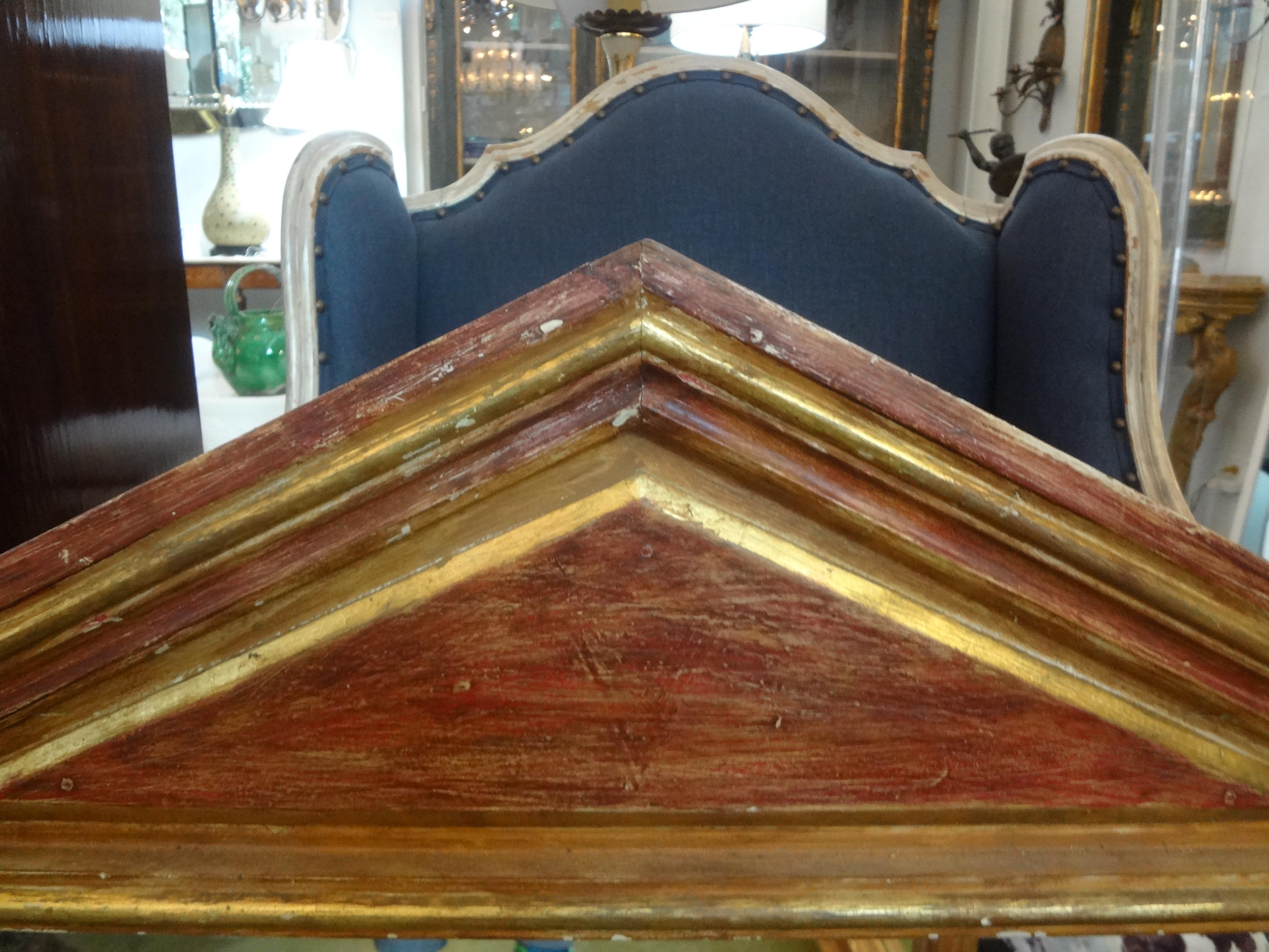 Early 20th Century Pair of Italian Mirrors, Neoclassical Style Painted and Giltwood For Sale